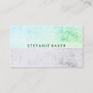 Minimalistisch Green Gray Grunge Visitenkarte