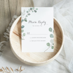 Minimalistisch Greenery Eucalyptus UAWG RSVP Karte