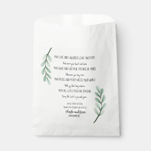 Minimalistisch Greenery Irish Sessing Geschenktütchen