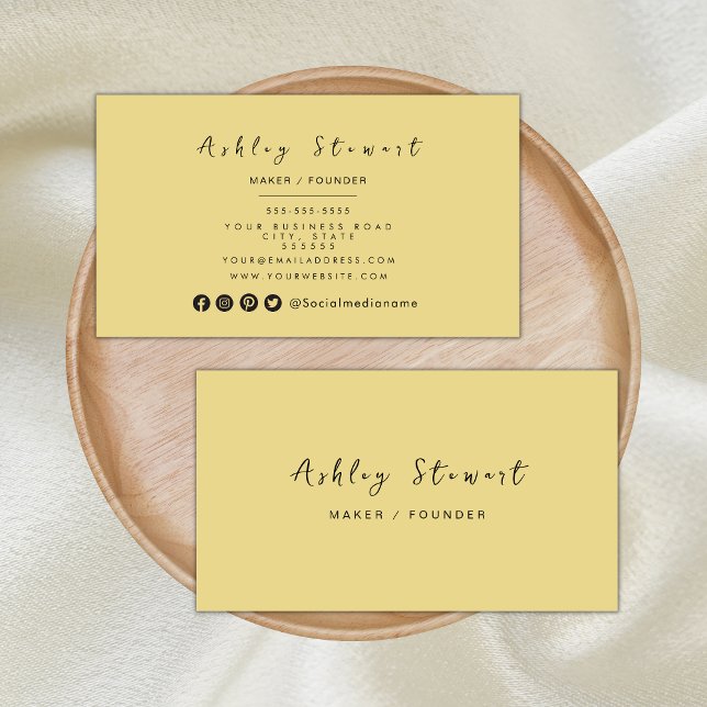 Minimalistisch Groovy Modernes Berufliches Brandin Visitenkarte (Von Creator hochgeladen)