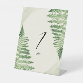 Minimalistisch grüne Fern Sockelschild