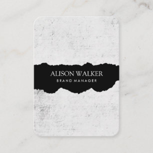 Minimalistisch Grunge Gray Visitenkarte