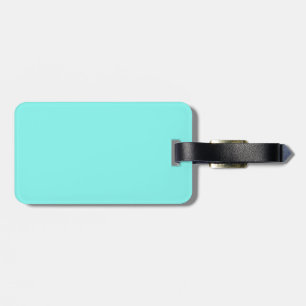 Minimalistisch gürmisch-chic Aqua blau Türkis Gepäckanhänger