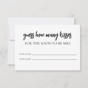 Minimalistisch Guthaben Wie viele Kisses Game Tick Einladung