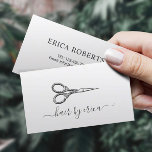 Minimalistisch-Haar-Stylist Vintage Schere Typogra Visitenkarte<br><div class="desc">Minimalistische Hair Stylist Vintage Scissor Typografy Business Cards.</div>
