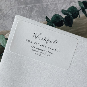 Minimalistisch haben wir das neue Adressetikett ve