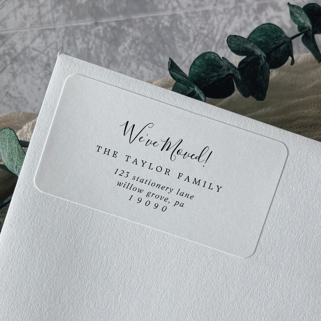 Minimalistisch haben wir das neue Adressetikett ve (Von Creator hochgeladen)