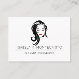 Minimalistisch-Hair-Stylist Visitenkarte