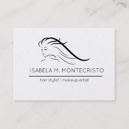 Minimalistisch-Hair-Stylist Visitenkarte