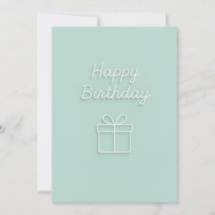 Minimalistisch Happy Birthday Geschenkdesign