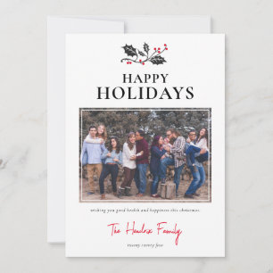 Minimalistisch Happy Holidays Foto Weihnachten