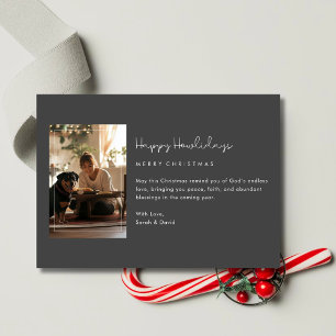 Minimalistisch Happy Howlidays Pet Hund Weihnachte Feiertagskarte