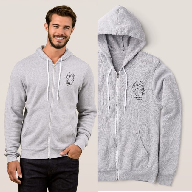 Minimalistisch Happy Ostersonne mit Individuelle N Hoodie (Von Creator hochgeladen)