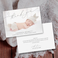Minimalistisch Heart Vielen Dank, Baby Foto Birth