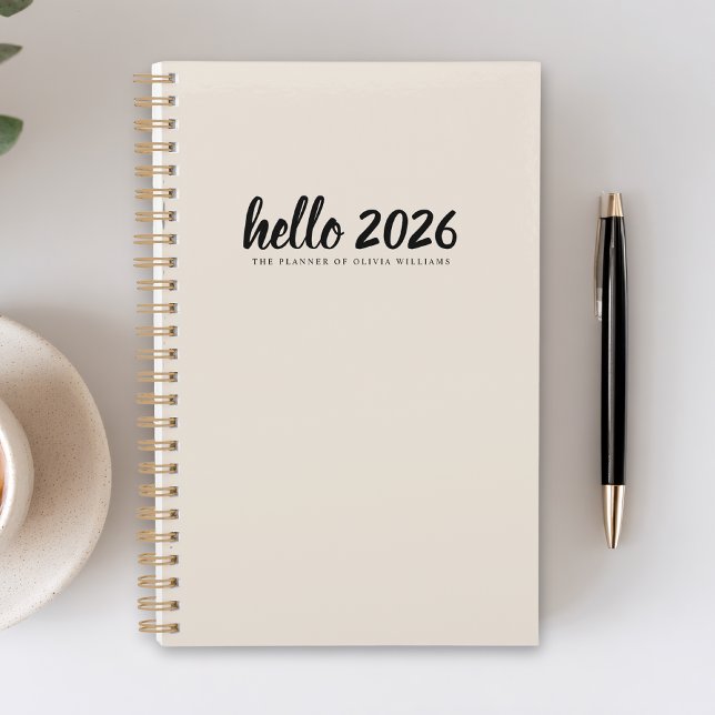 Minimalistisch Hello 2026 Sand Planer (Von Creator hochgeladen)