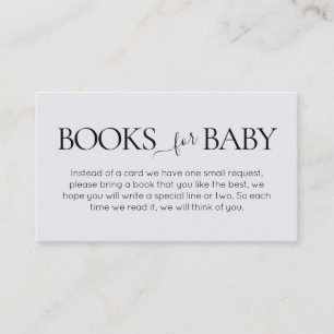 Minimalistisch Hello Baby Moderne Bücher für Baby Begleitkarte