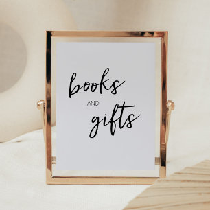 Minimalistisch Hello Baby Moderne Bücher und Gesch Poster