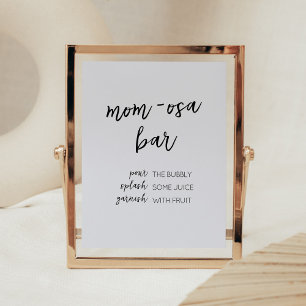 Minimalistisch Hello Baby Moderne Mama Osa Bar Poster