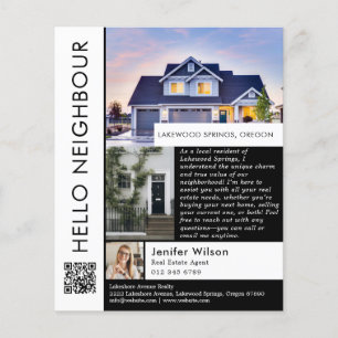 Minimalistisch Hello Neighbor Real Anwesen Einführ Flyer