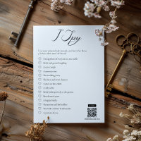 Minimalistisch I Spy Wedding Game Card