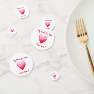 Minimalistisch Ich Liebe dir der Valentinstag Konfetti