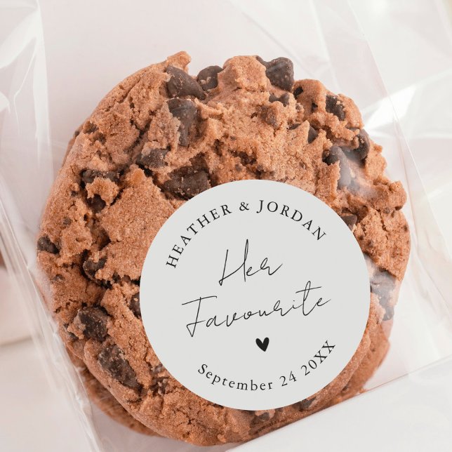 Minimalistisch ihre Lieblingsparty Runder Aufkleber (Von Creator hochgeladen)