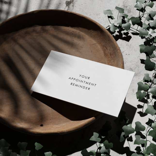 Minimalistisch Ihren nächsten Geschäftsnamen Terminkarte (Von Creator hochgeladen)