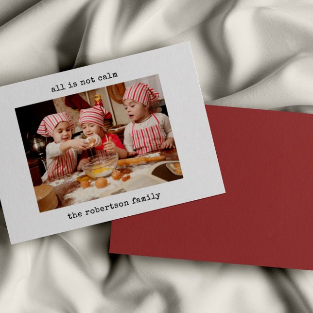 Minimalistisch ist alles nicht ruhig Foto Weihnach Dankeskarte (Von Creator hochgeladen)