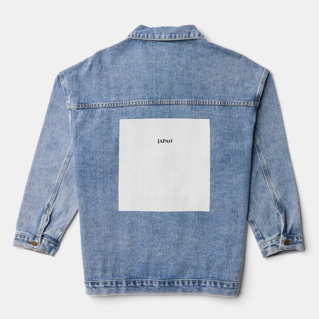 Minimalistisch Japan Denim Jacket Jeansjacke (Rückseite)