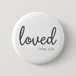 Minimalistisch John 3:16 liebte Button