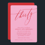 MINIMALISTISCH Kalligraphie Chic 30. Party rosa ro Einladung<br><div class="desc">von kat massard / WWW.SIMPLYSWEETPAPERIE.COM Liebe des Designs,  aber möchte einige Änderungen sehen - ein anderes Farbschema,  Produkt,  ein Foto hinzufügen oder angepasst für einen anderen Anlass - keine Sorge einfach kontaktieren Sie mich,  kat@simplysweetPAPERIE.com Ich bin glücklich zu helfen!</div>