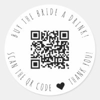 Minimalistisch kaufen die Braut einen trinken QR-C