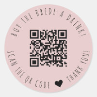 Minimalistisch kaufen die Braut einen trinken QR-C
