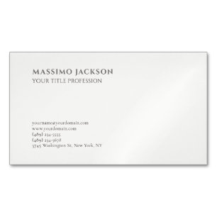 Minimalistisch Klassisch Schlicht Professionell Magnetische Visitenkarte