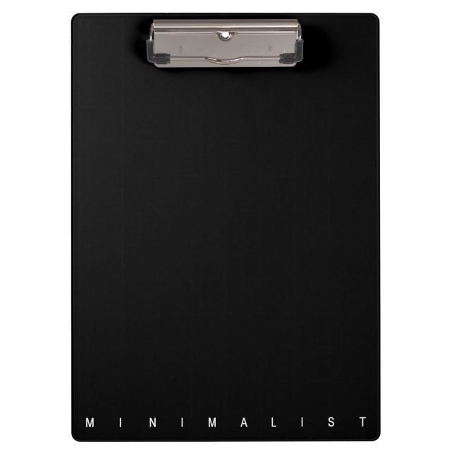 Minimalistisch Klemmbrett (Vorderseite)