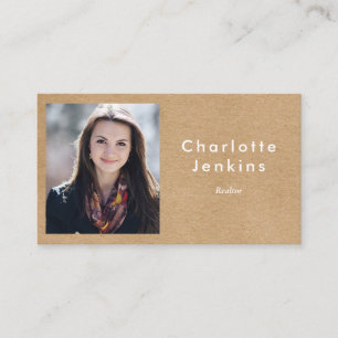 Minimalistisch Kraft Modernes Berufliches Foto Visitenkarte