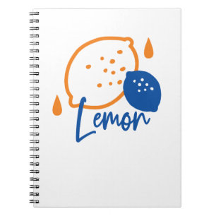 Minimalistisch Lemon Line Art - Moderne Zitrusfrüc Notizblock