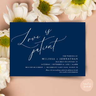 Minimalistisch, Liebe ist Patient, Ändern Sie die Einladung