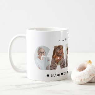 Minimalistisch Liebe Sie Grammy Foto Collage Kaffeetasse