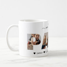 Minimalistisch Liebe Sie PAPA FotoCollage Kaffeetasse