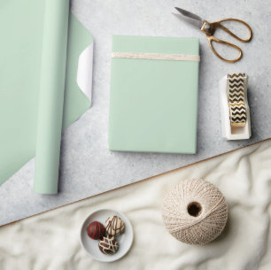 Minimalistisch Light Celadon Green Schlicht Solid Geschenkpapier