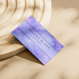 Minimalistisch Lila | Leicht und Berufliche Ästhet Visitenkarte