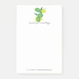 Minimalistisch Limon und Lemon Limoncillo Post-it Klebezettel