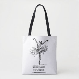 Minimalistisch Line Art Ballerina Tanz Design