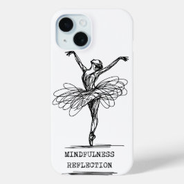 Minimalistisch Line Art Ballerina Tanz Design Case-Mate iPhone Hülle