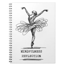 Minimalistisch Line Art Ballerina Tanz Design