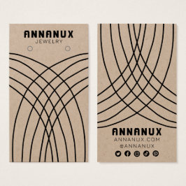 Minimalistisch Lines Earring Juwelier Display KRAF