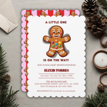 Minimalistisch Little One Gingerbread Baby Dusche
