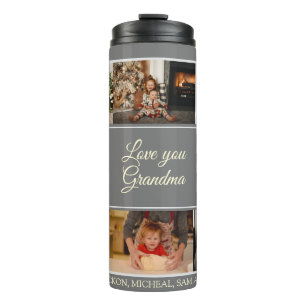 Minimalistisch Loveyou Oma Foto Thermal Tumbler Thermosbecher