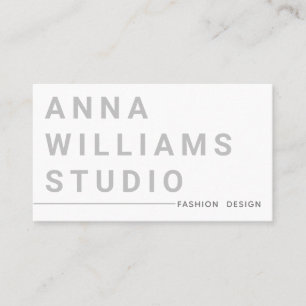 Minimalistisch Luxury Boutique Fashion Designer Gr Visitenkarte